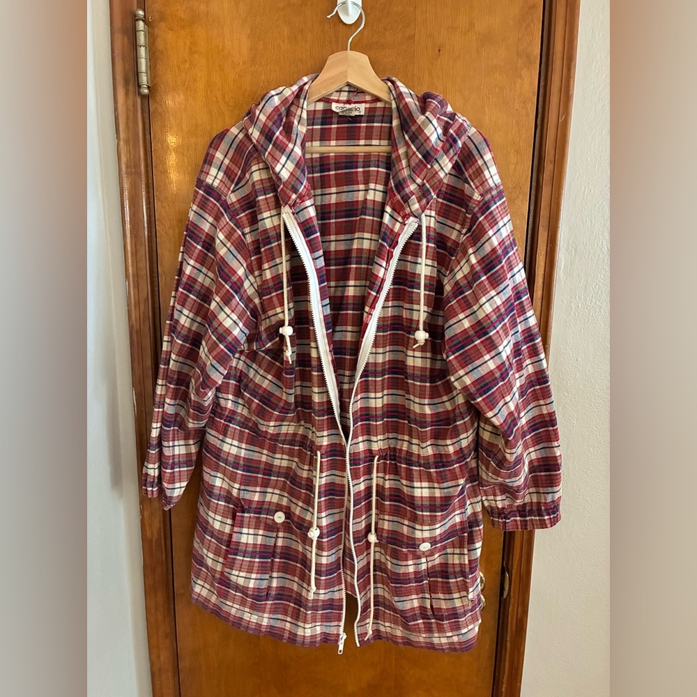 Vintage plaid capezio hoodie